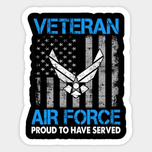 Air Force Veteran - Proud To Have Served Sticker